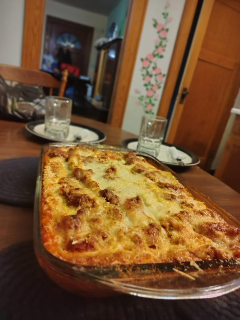 First time trying homemade lasagna