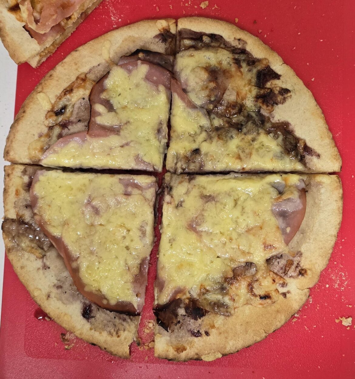 Blueberry Jam, Cheese and Ham