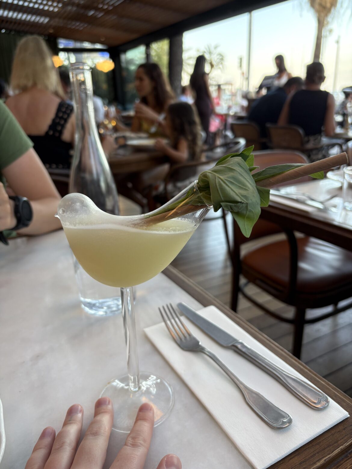 Drinking from a birds booty