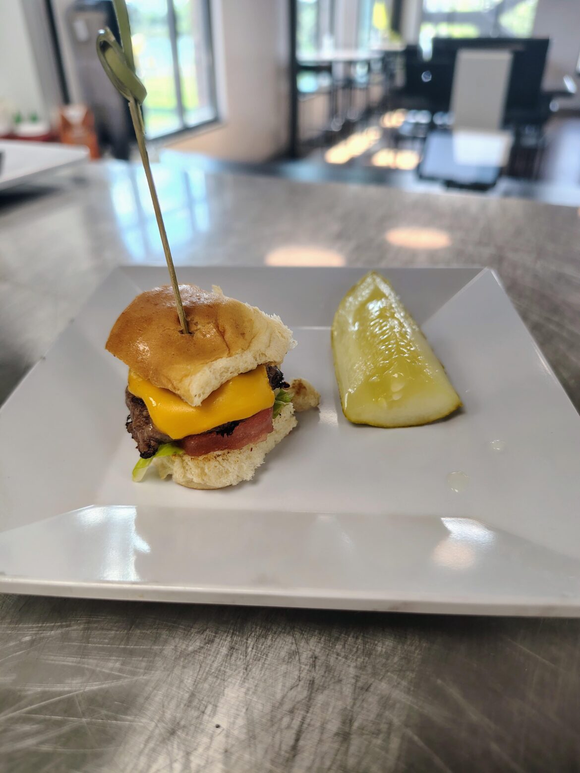 Pickle spear for scale