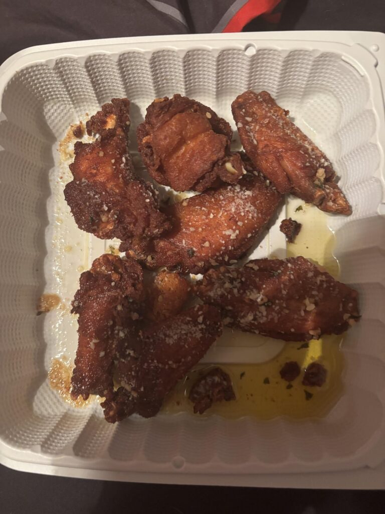 Garlic Parmesan wings from my local sports bar