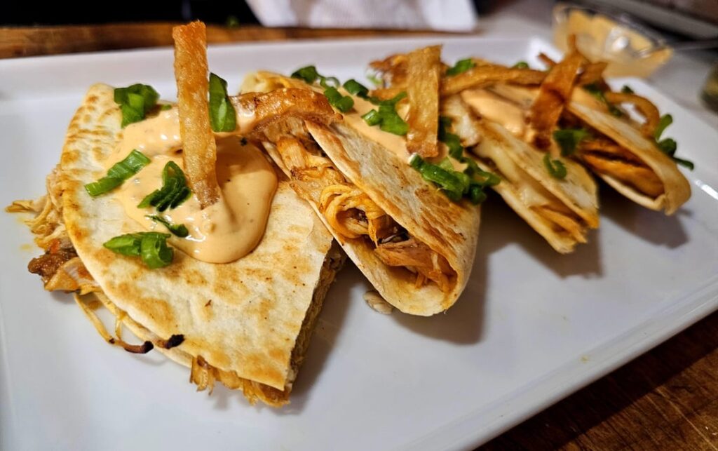 Hot Sauce Braised Chicken Quesadilla