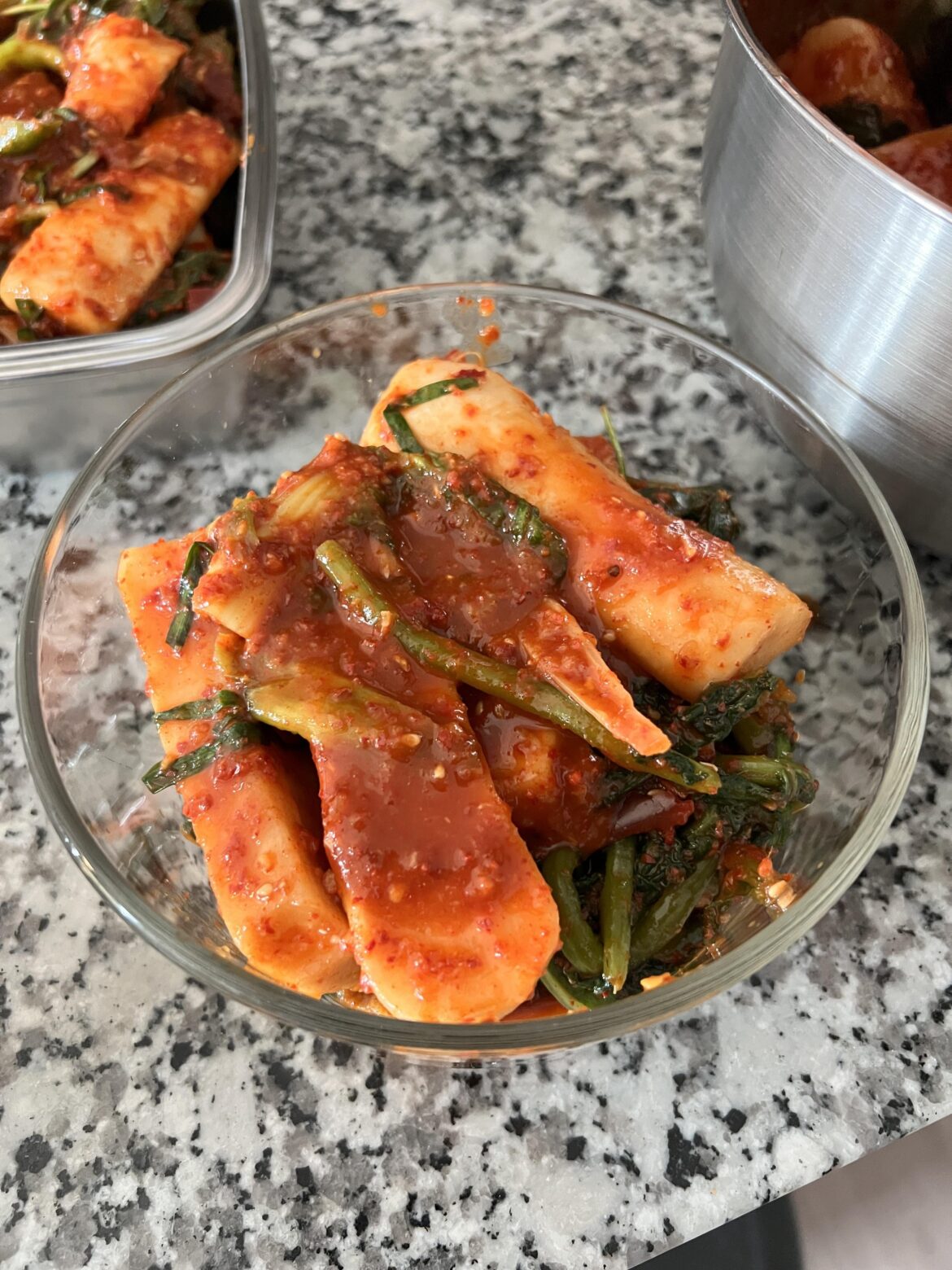 Homemade kimchi