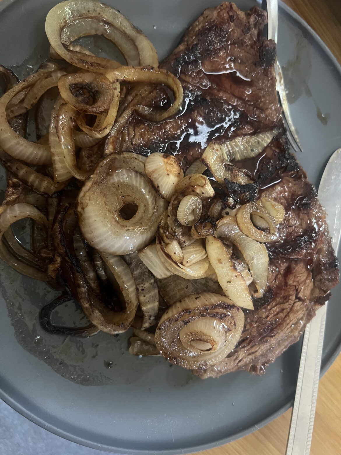 Just some Steak with My onions 🧅