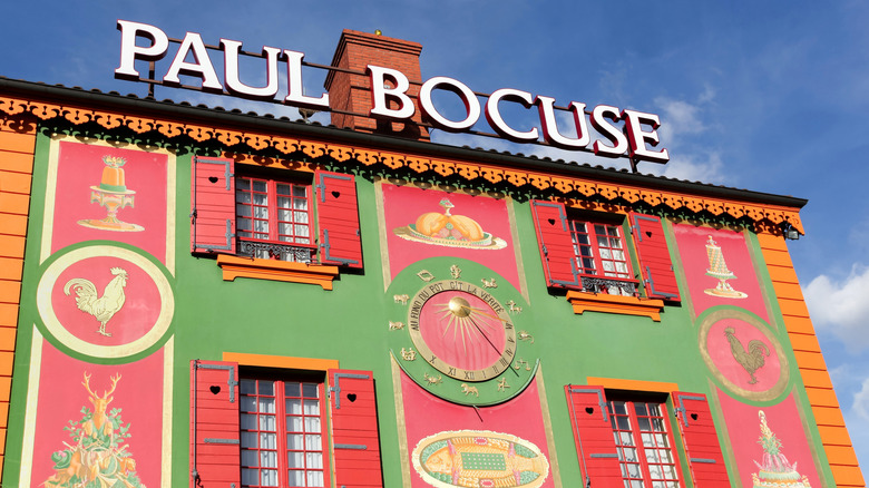 The exterior of Paul Bocuse in Lyon, France