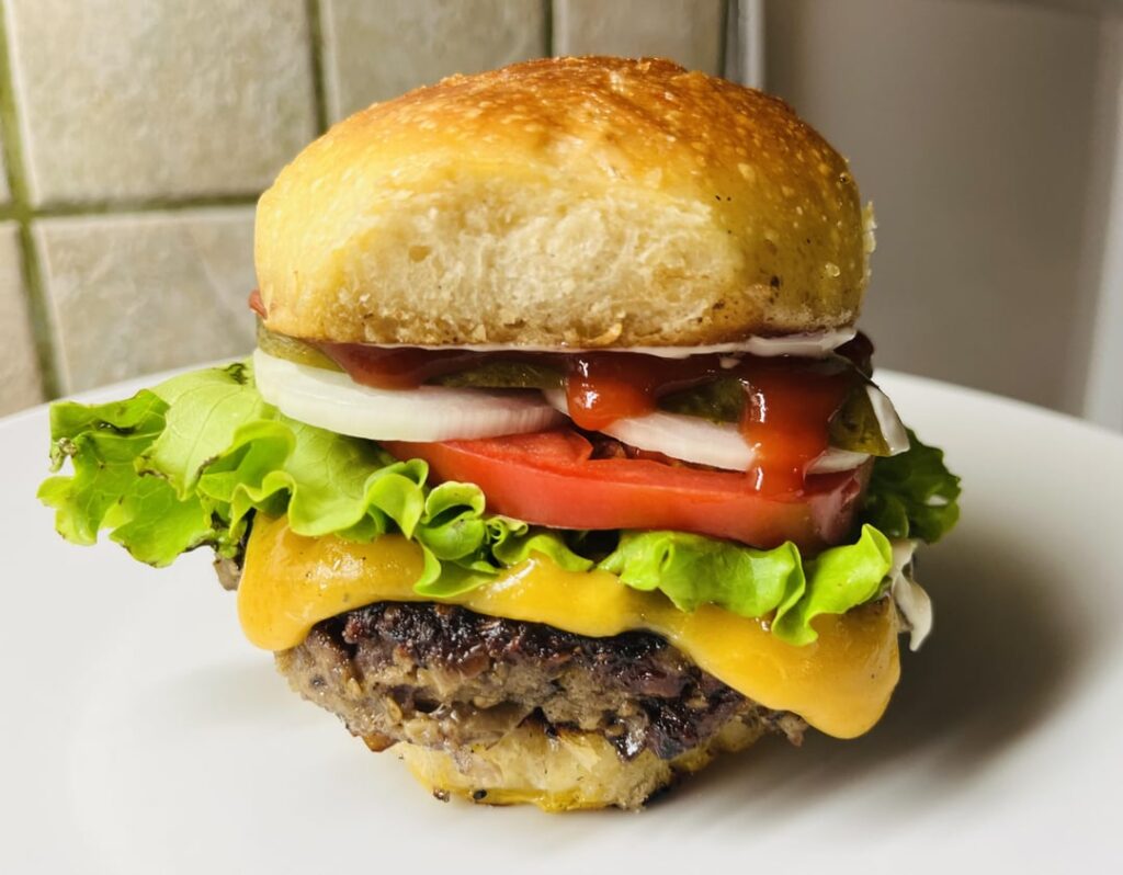 Inspired by Wendy’s Plant Burger. Mushrooms and a sourdough bun* | TFC Inspired by Wendy's Plant Burger. Mushrooms* and a sourdough bun** | TFC