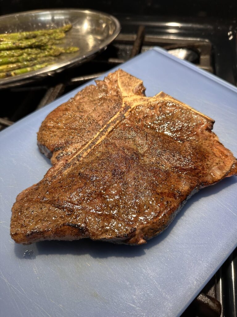 Porterhouse 130F for 2.5 hours