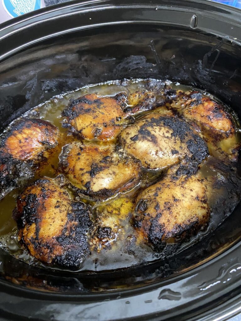 Honey jerk chicken thighs