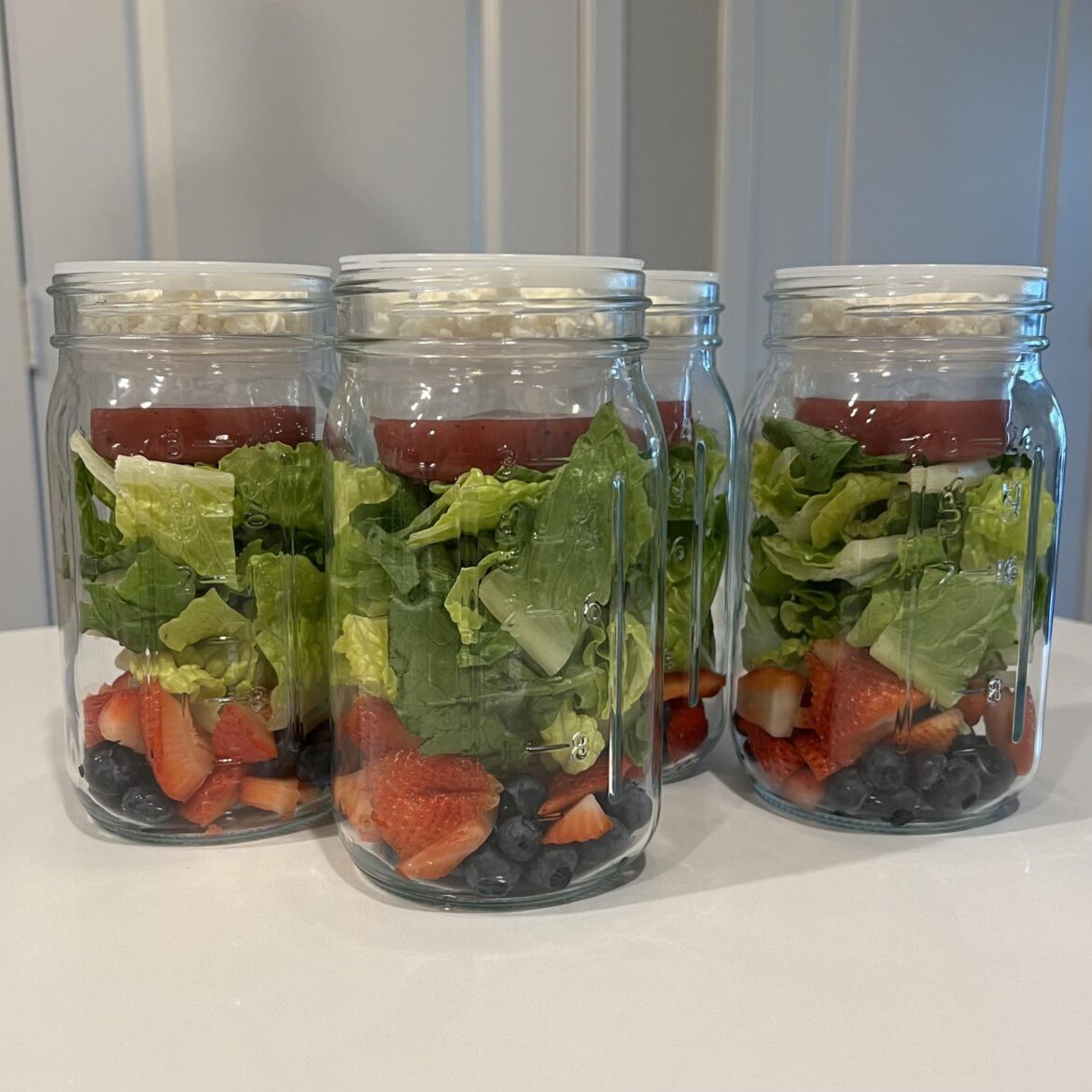 Still can’t get over these salad jars!