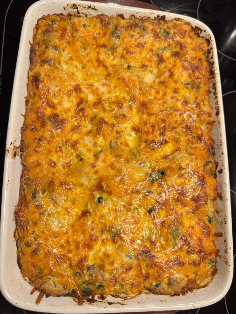 Browned butter, Sweet potato, Sage, Chicken, Ricotta & spinach lasagna