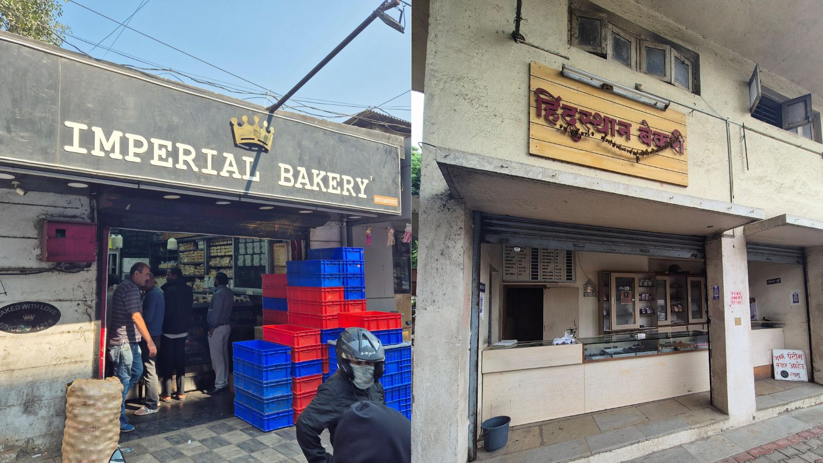 Imperial bakery near Pulgate and Hindustan Bakery near Chaphekar chowk. 