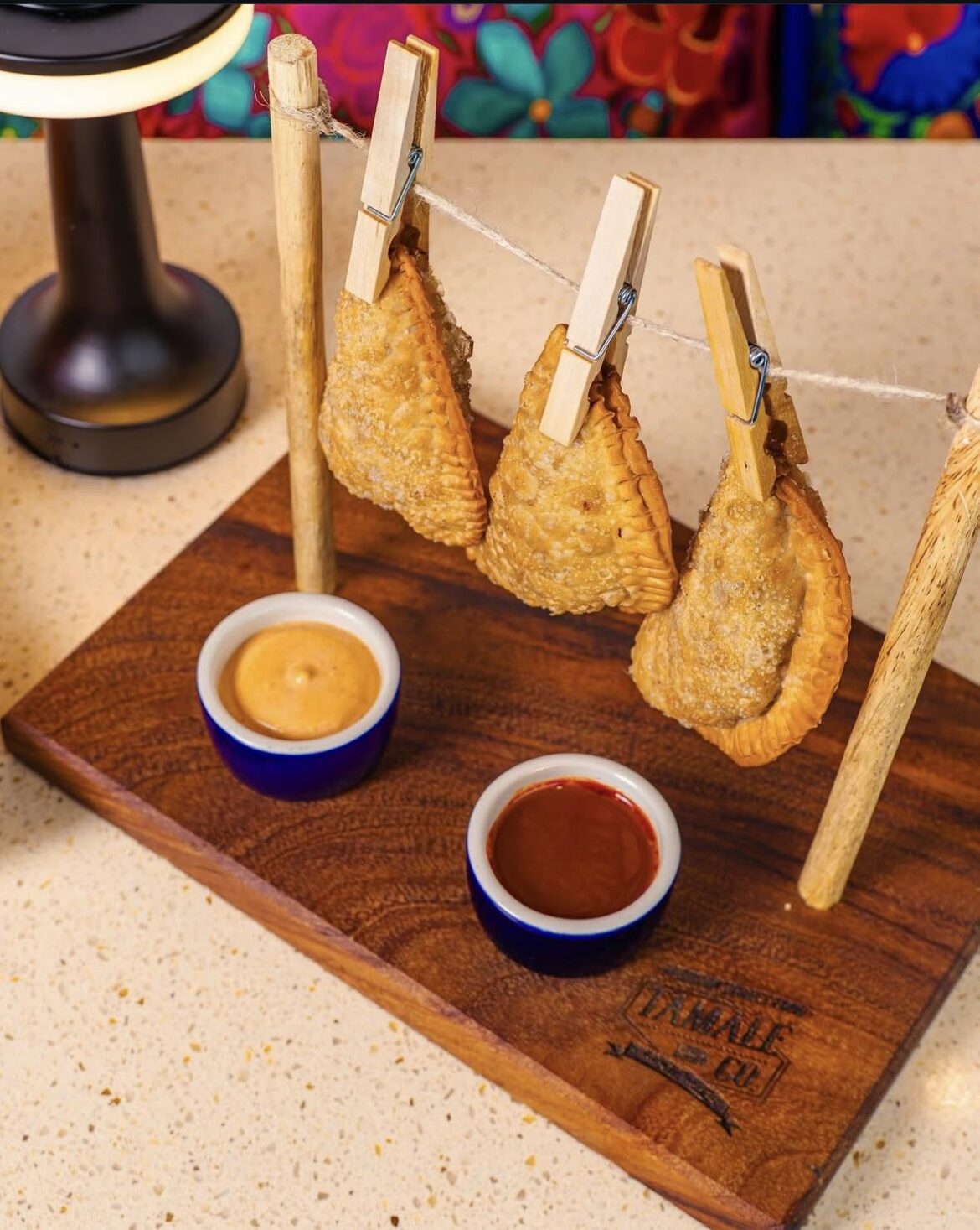 Gotta put the empanadas out to dry