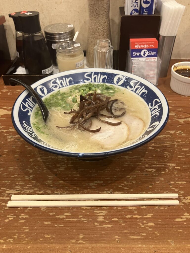Shin Shin in Fukuoka is the best ramen I’ve had in Japan.