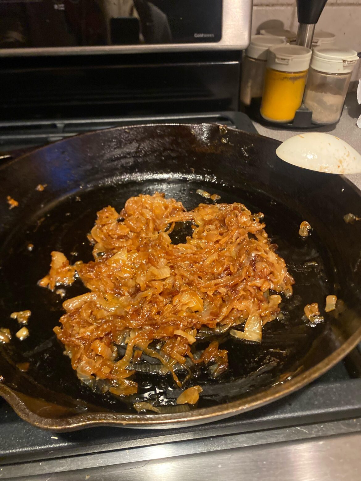 My onion hating wife made me caramelized onions for brats tonight