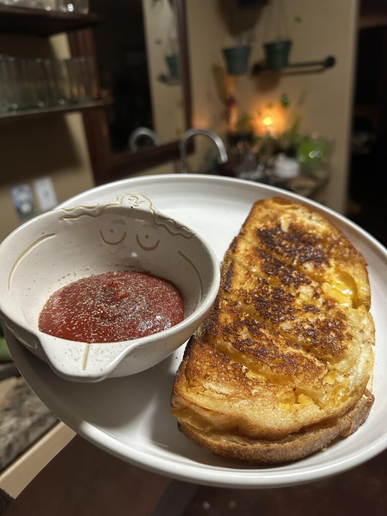 Me and Ghost needed a late night bite.