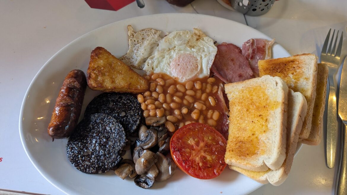 £8.50, Waterloo Cafe, London.