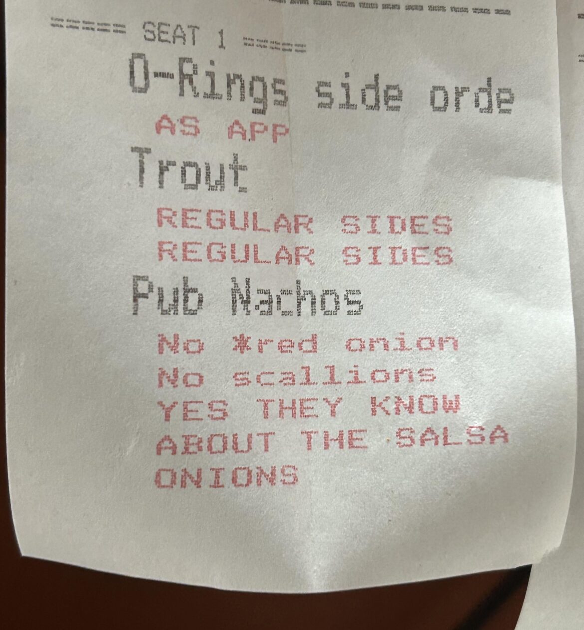 FOH got tired of us asking follow up questions ig