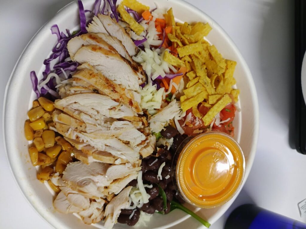 Salus, Exchange Tower Food Court, Mexican and Chipotle Bowls were so fresh and delish!!