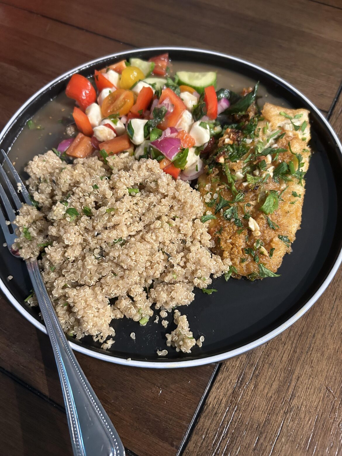 I am a lifelong tomato HATER. Why did I not know about balsamic vinaigrette until now?🍅