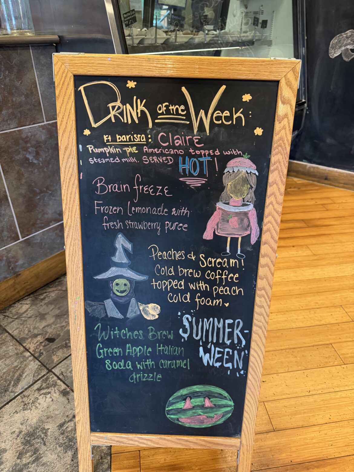 Summerween drinks at our cafe:)