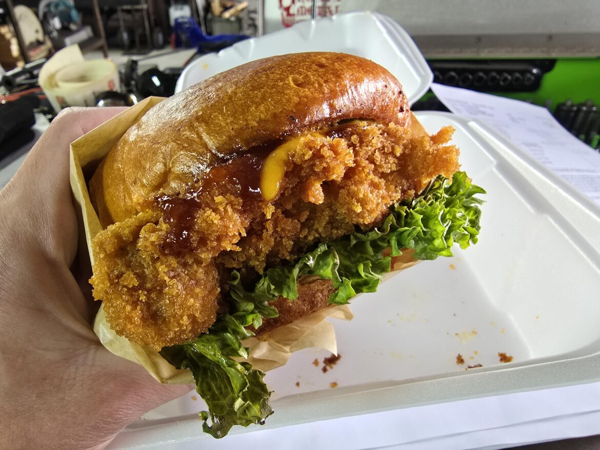 Katsu chicken sandwich from a food truck in Northern Utah.