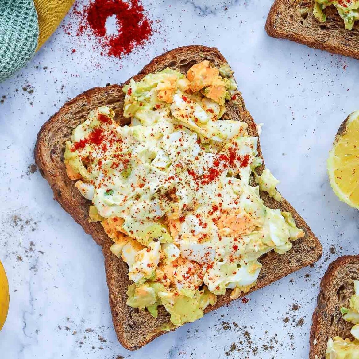 Avocado Egg Salad Toast in Under 10 Minutes