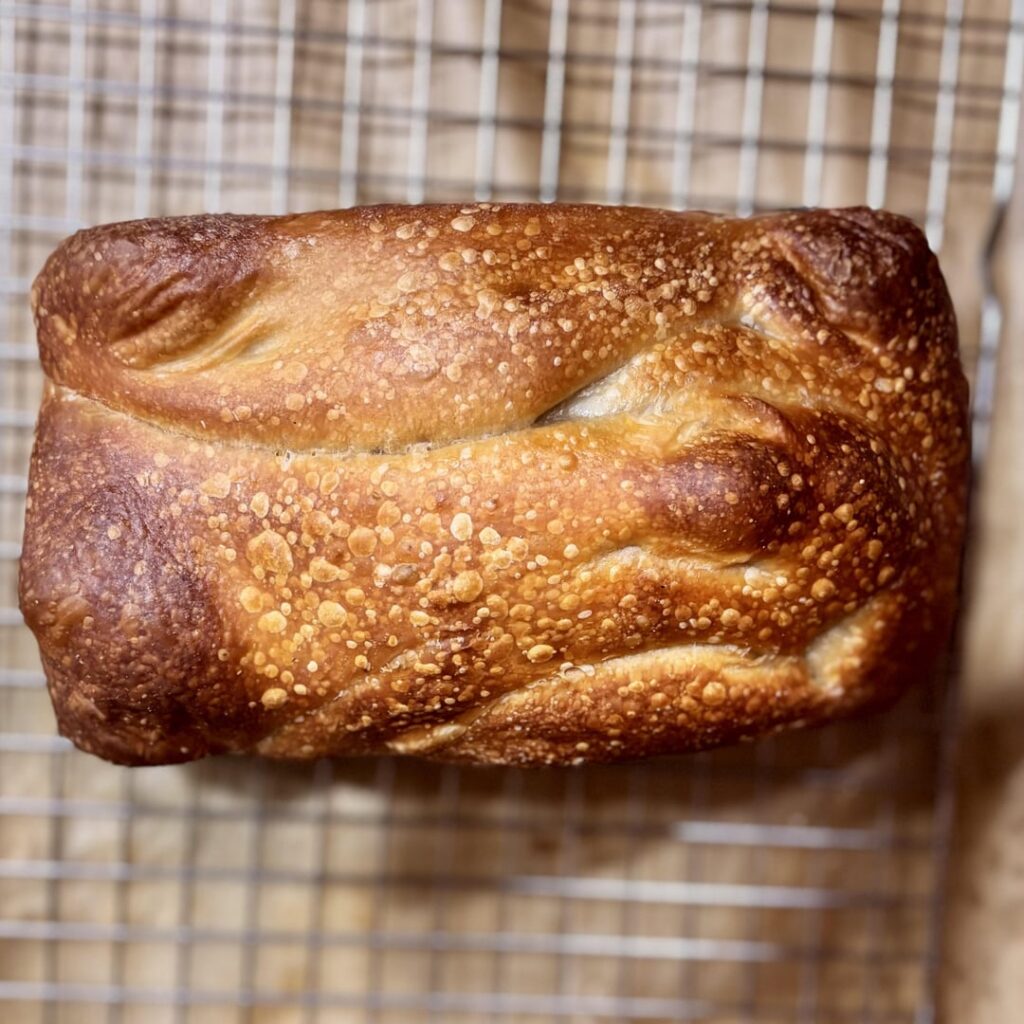 Leftover pizza dough..tomorrow’s breakfast bread.