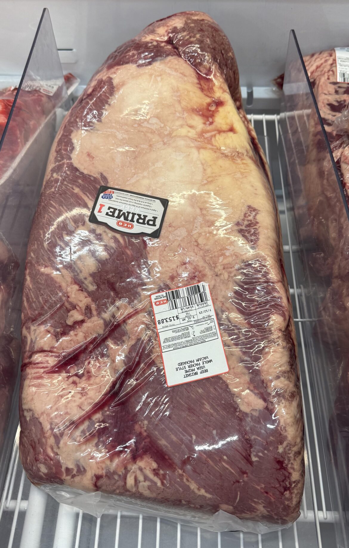 Biggest brisket I’ve ever seen. HEB. Nickname Endgame 28lb