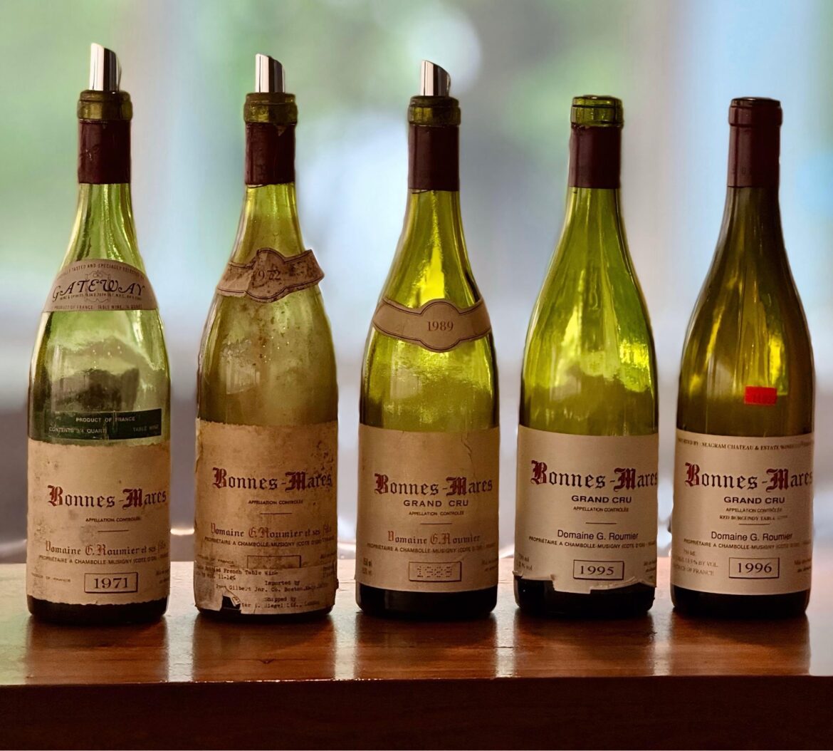 A flight of older Roumier Bonnes Mares