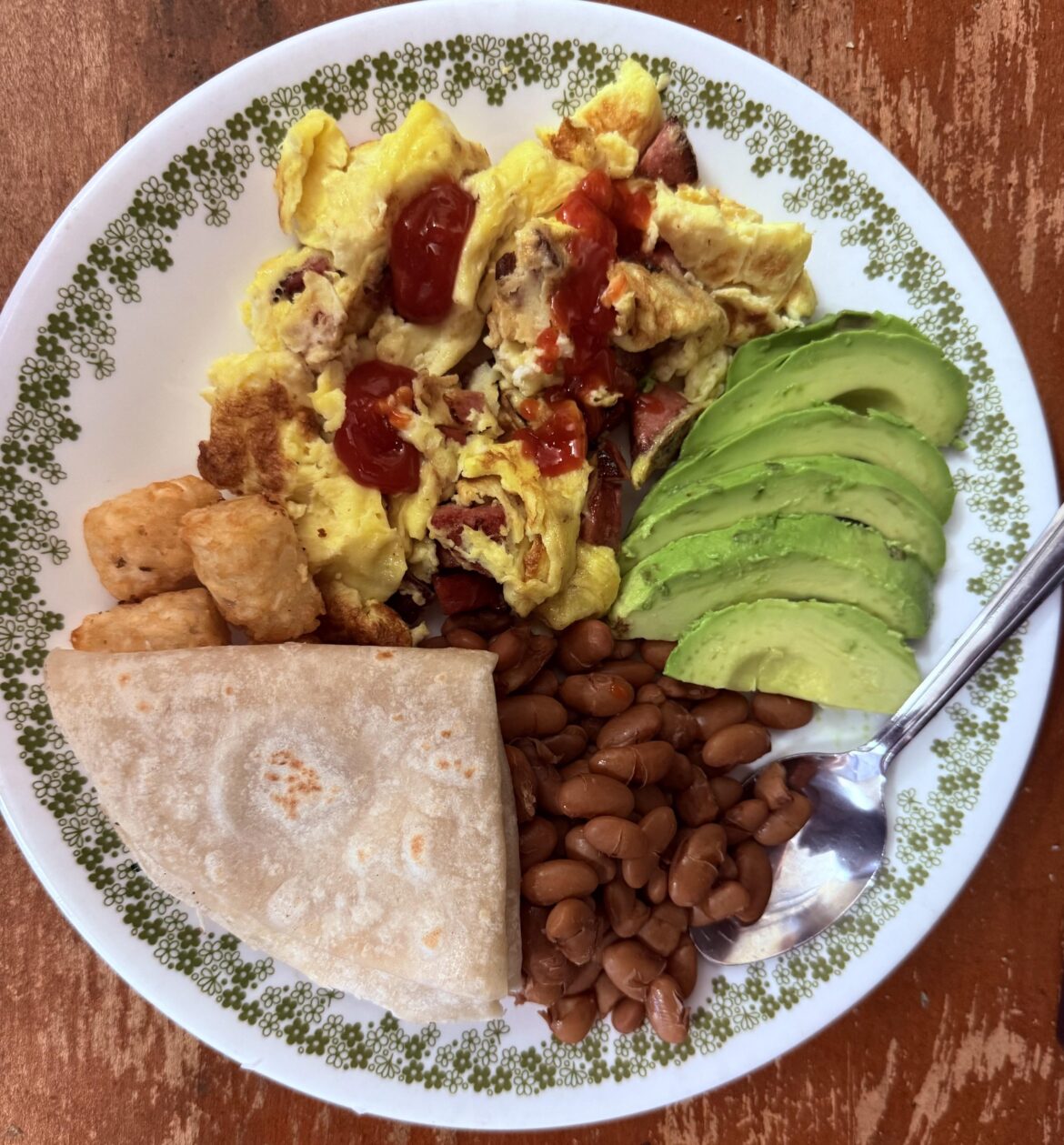 Mi sobrina me hizo un desayuno chingon