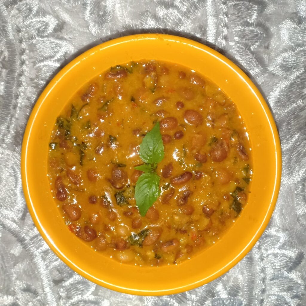 Beans Cooked with Coconut Milk - A Nigerian Recipe