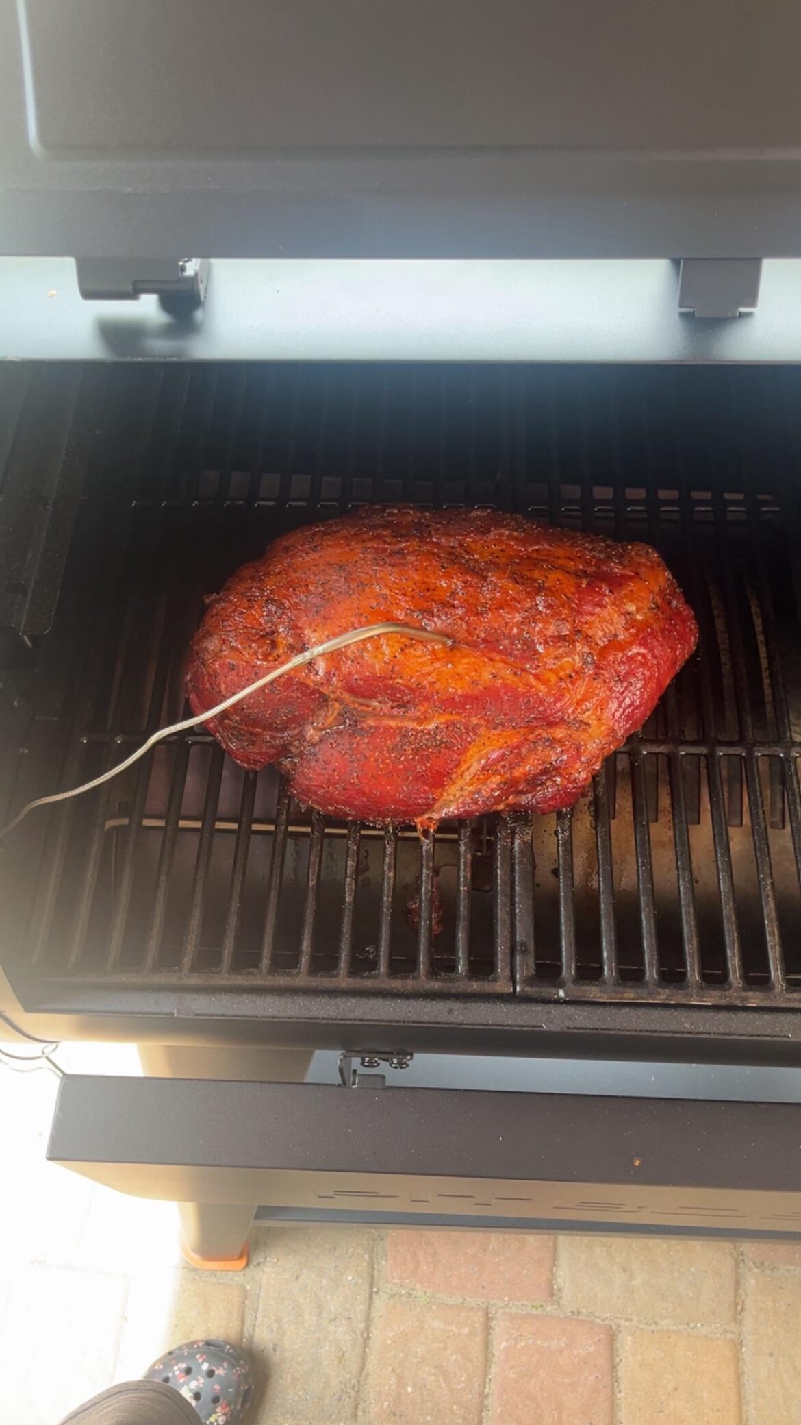 First smoke: pork booty