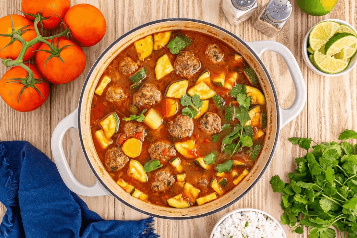 Mexican Meatball Soup