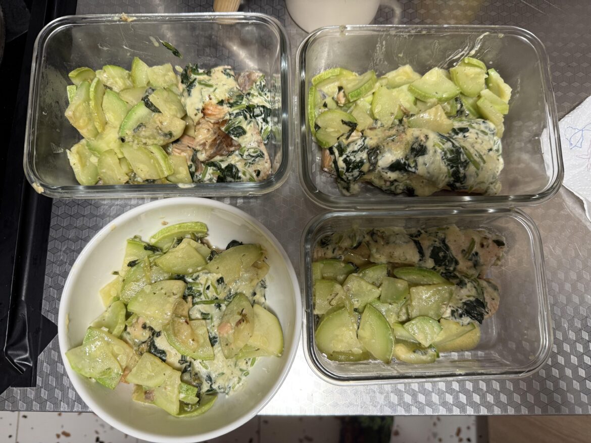 made some changes to the Creamy Spinach Stuffed Salmon in Garlic Butter. don’t look good but taste alright. made some changes to the Creamy Spinach Stuffed Salmon in Garlic Butter. don’t look good but taste alright.