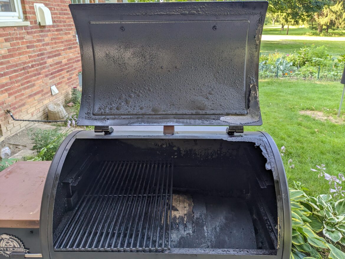 Grille caught fire. Still usable?