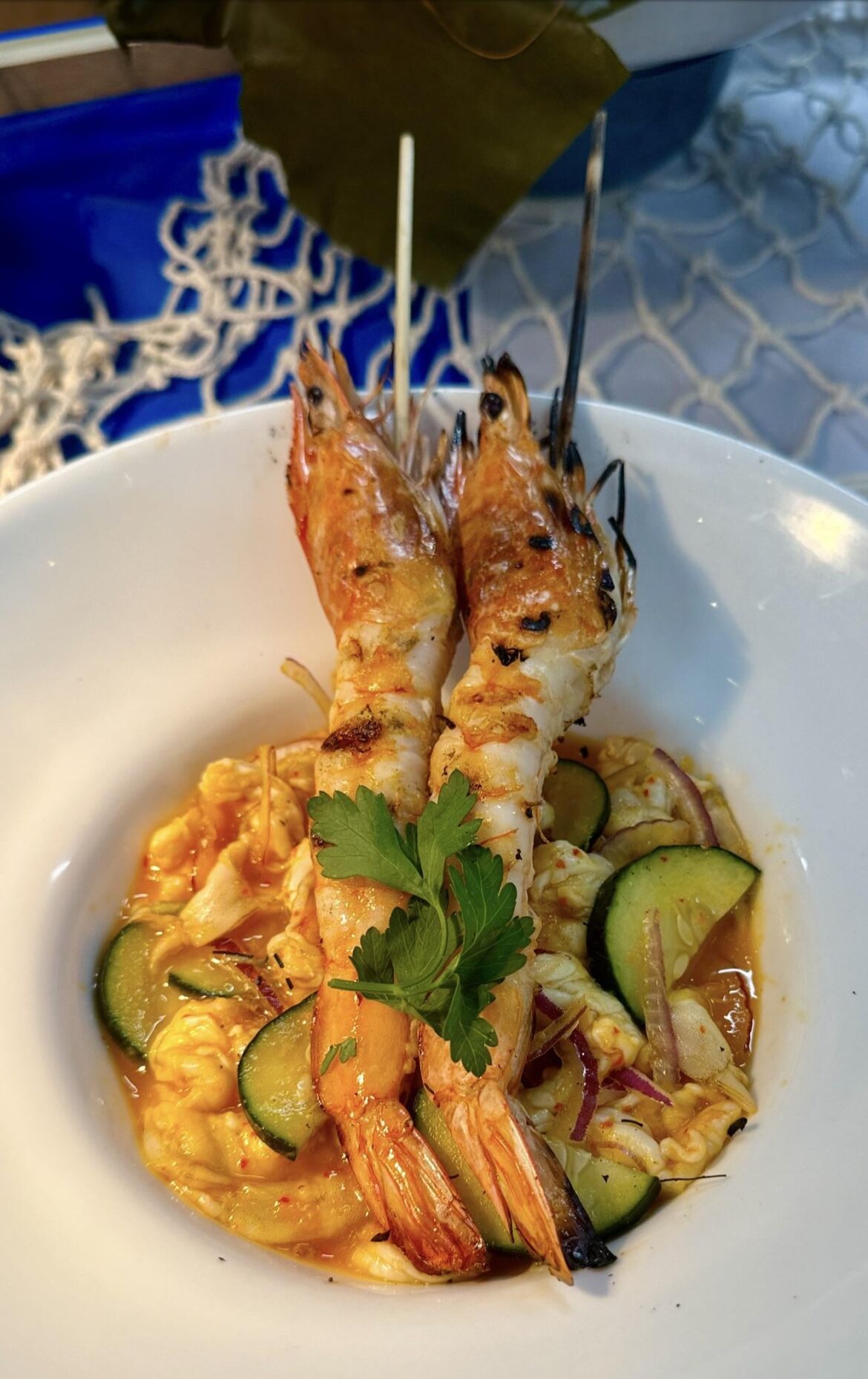 Agua Chile Naranja w/ Bikini Shrimp