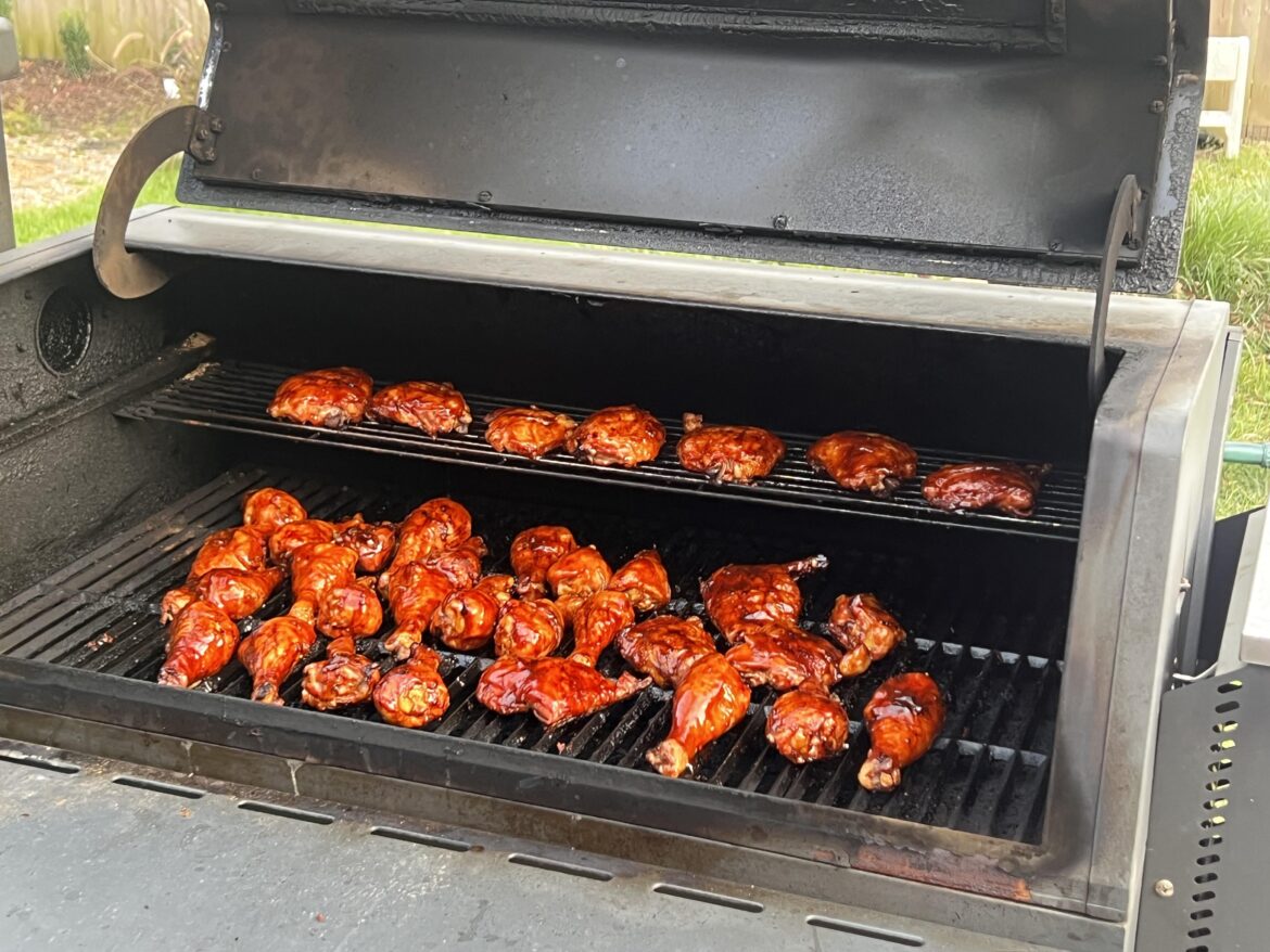 Approximately $10 worth of chicken I grilled for work party tomorow