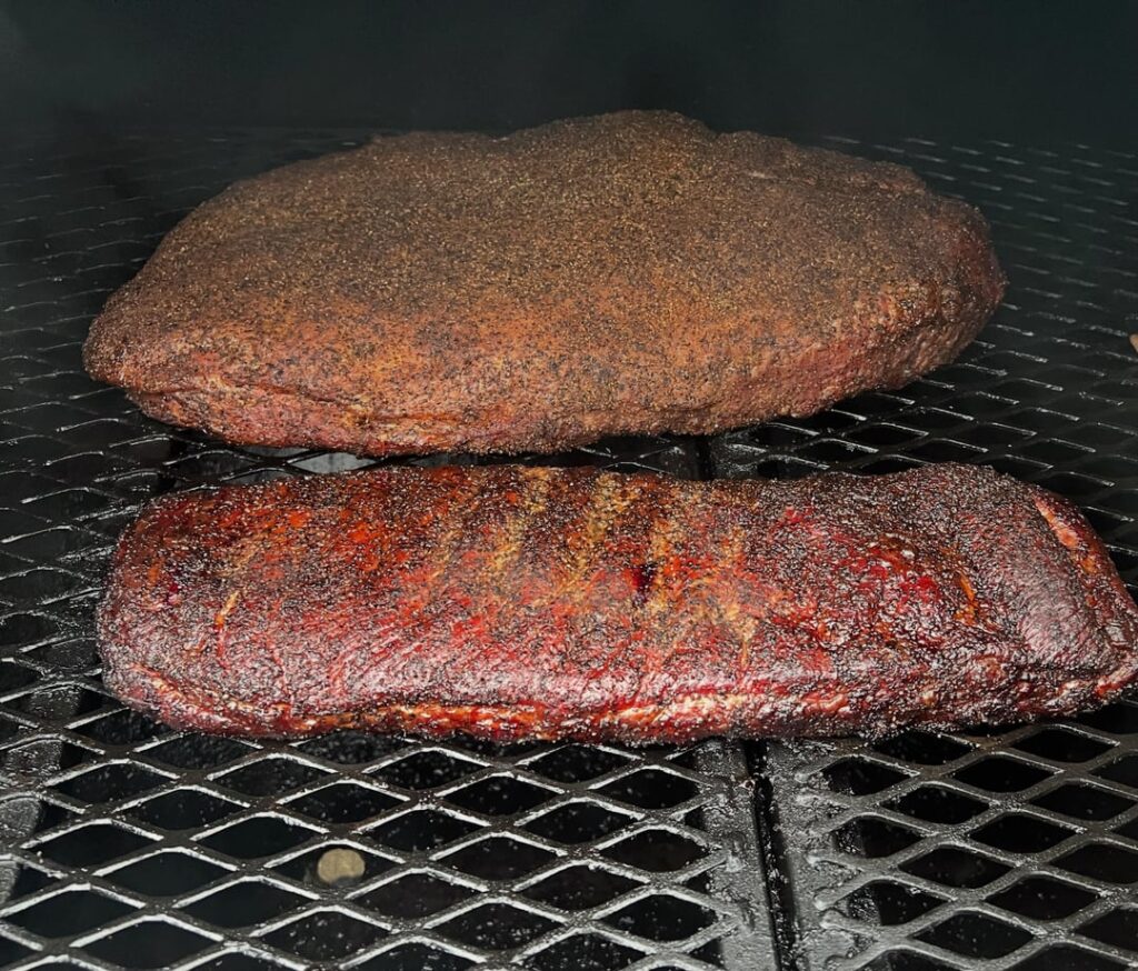 Brisket and St Louis Cut Spareribs