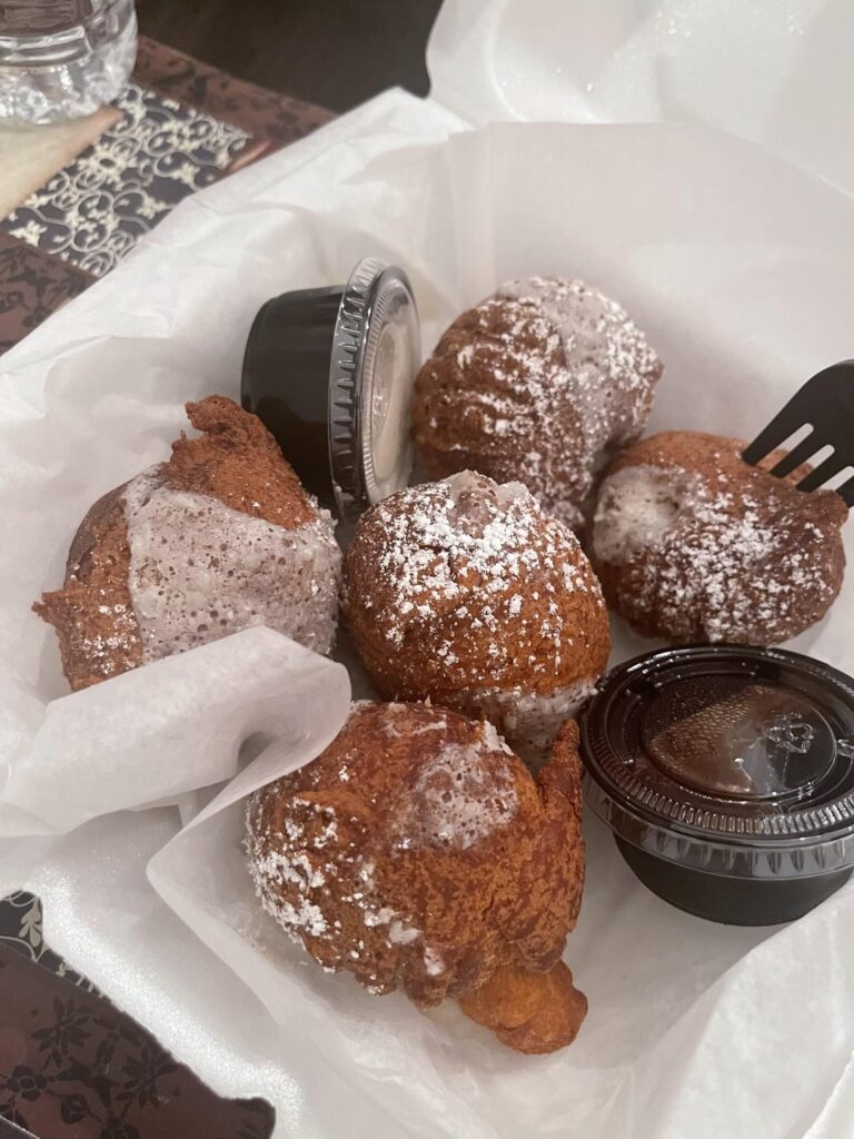 How many calories did I end up eating? Pancake beignets