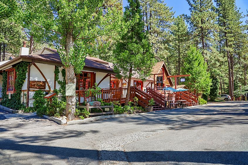  The main street of Idyllwild, California.