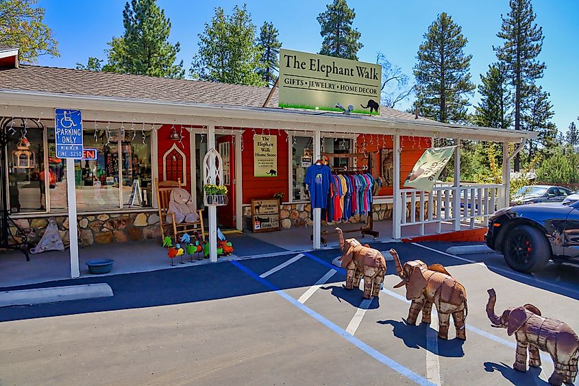 A colorful store in Idyllwild, California. 