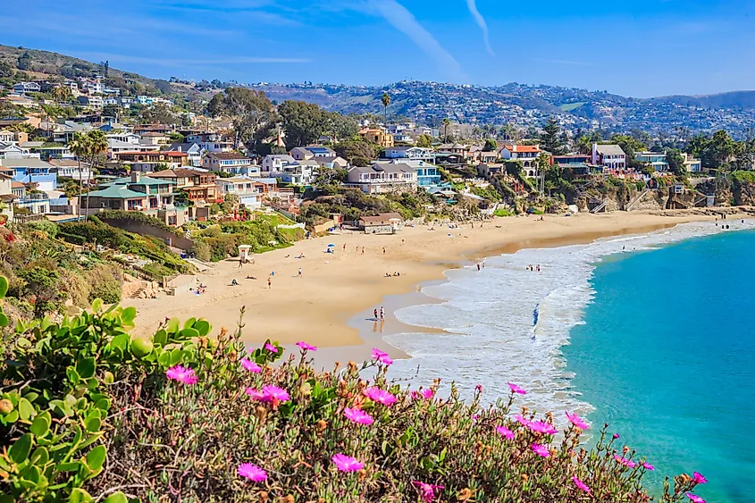 The spectacular coastline of Laguna Beach, California. 