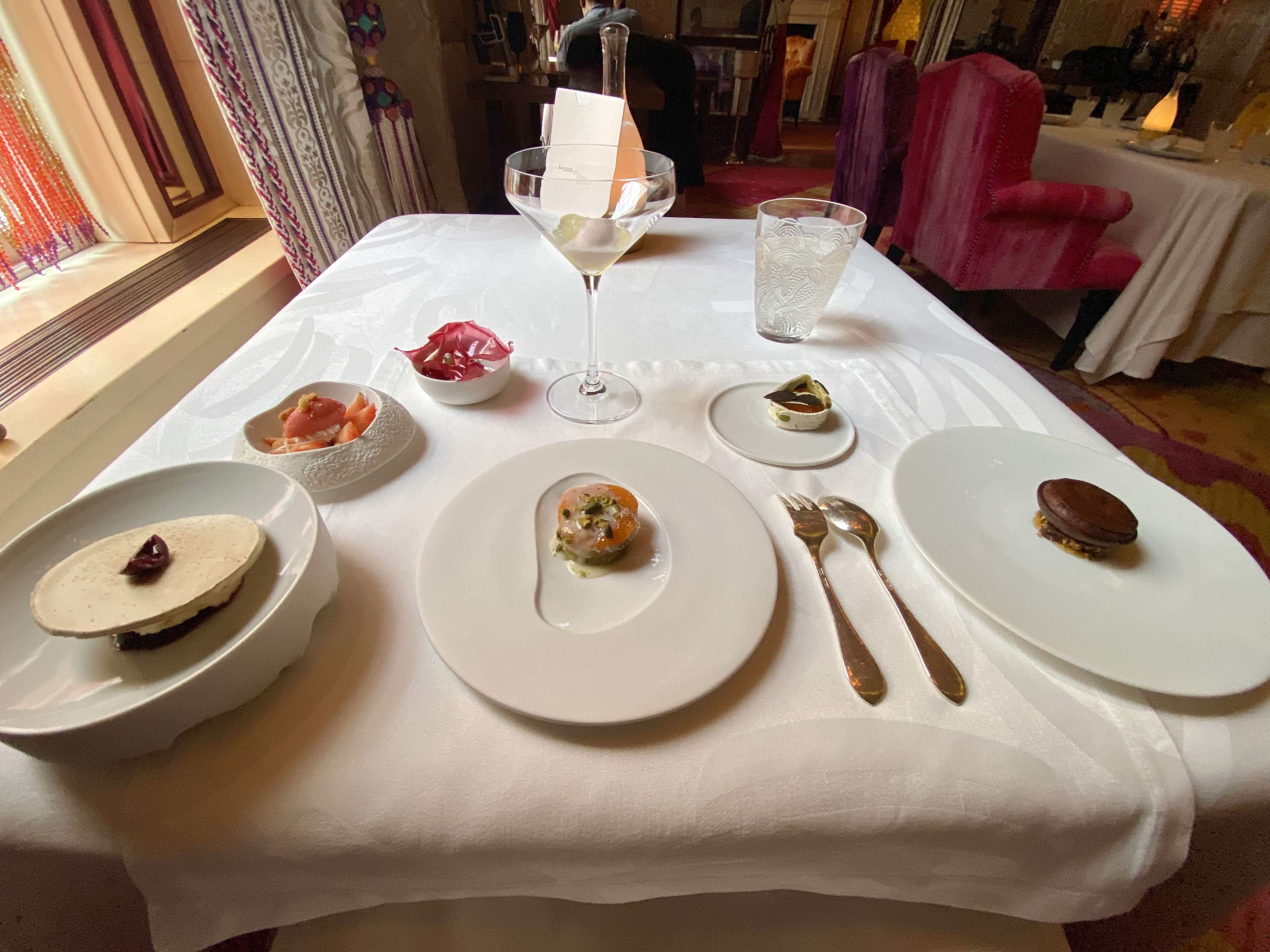 The Grand Dessert selection from the upstairs dining room at Sketch.