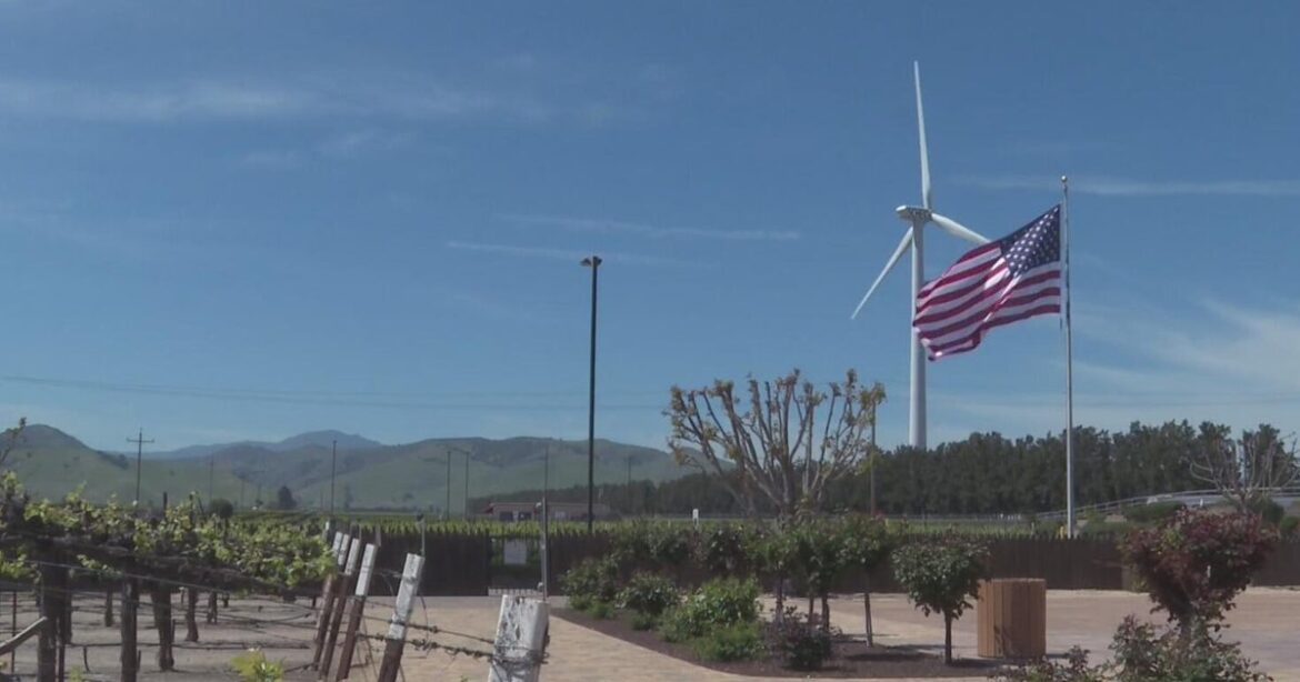 California winery harnesses the wind to produce its award-winning wine