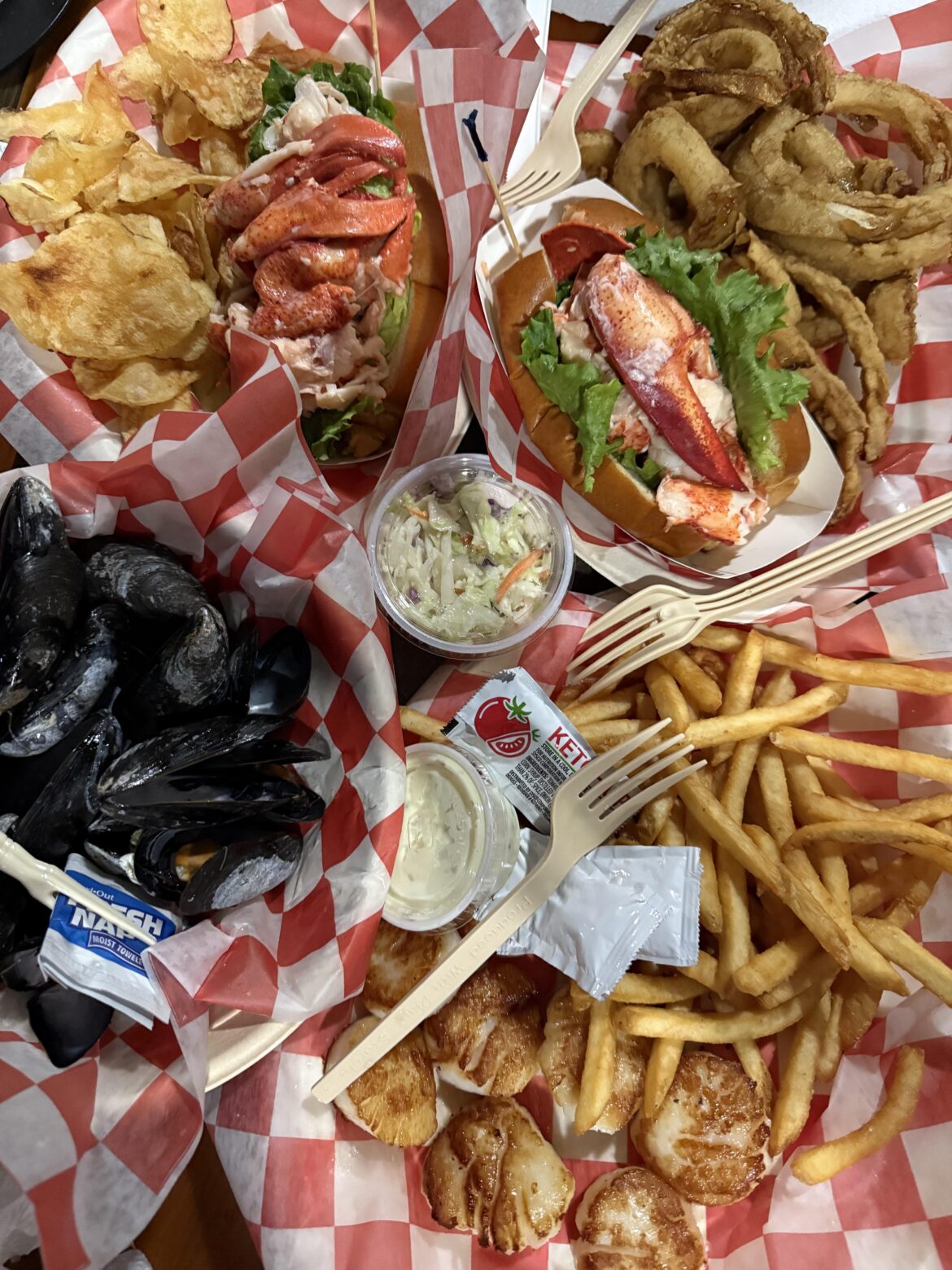 Last day of vacation in Maine calls for a serious spread