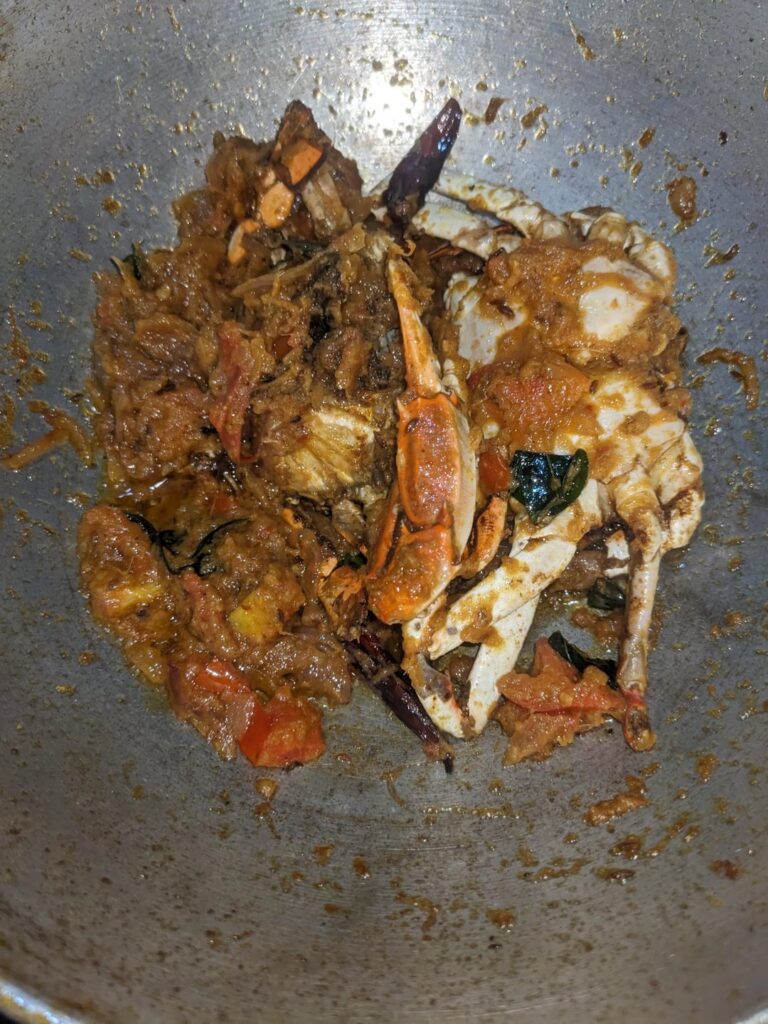 [homemade] I made crab masala at home