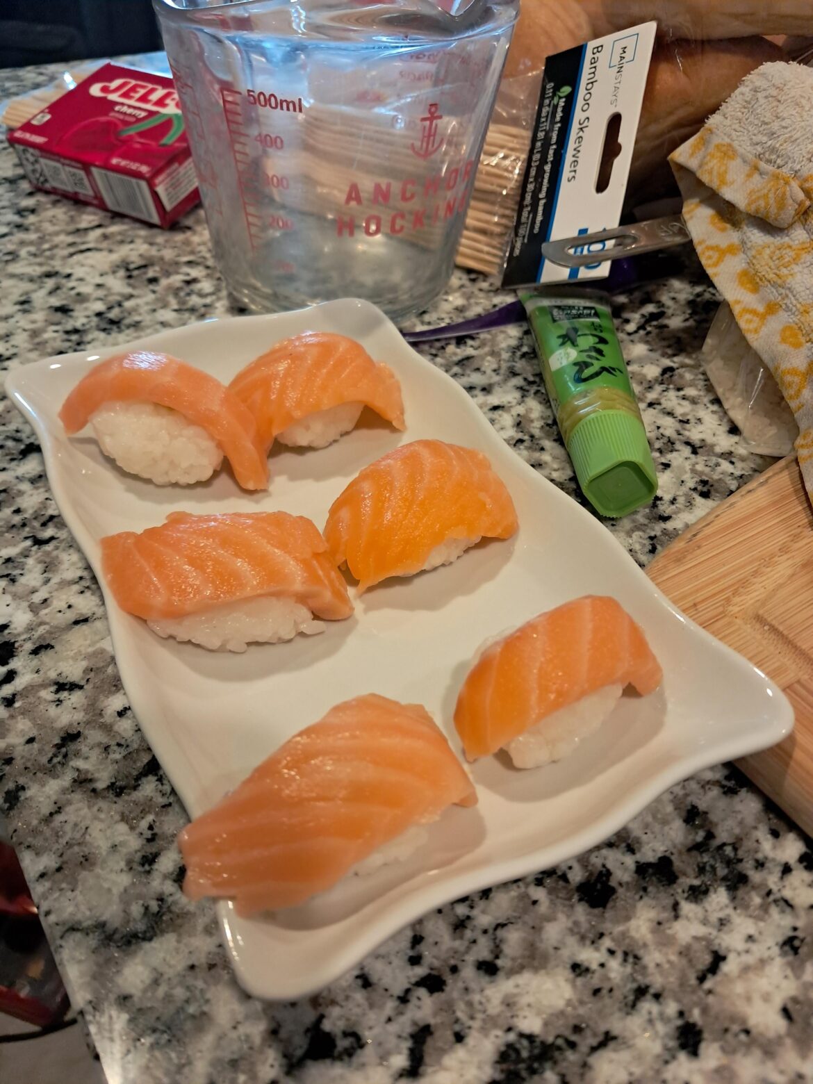 According to my dad Me making homemade sushi means I got too much time over summer break