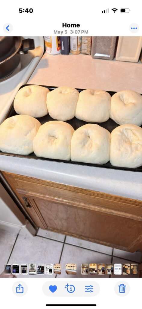 Bagels 🥯! Hopeful then… Disaster! LOL