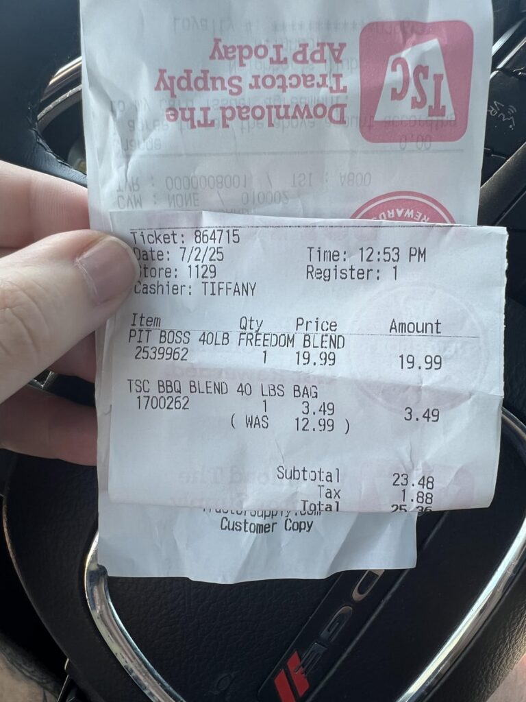 TSC 40lb Pellets Ringing $3.49