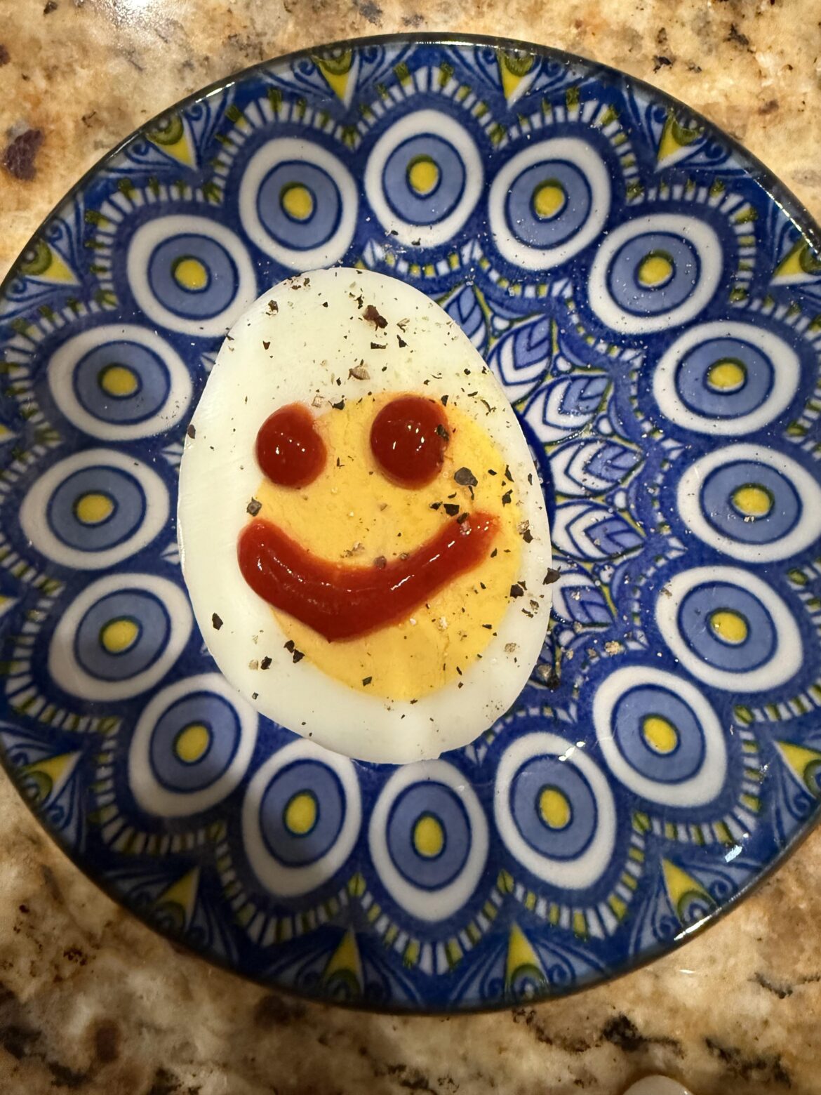 my grandma died on Sunday, trying to cheer myself up one shitty egg at a time